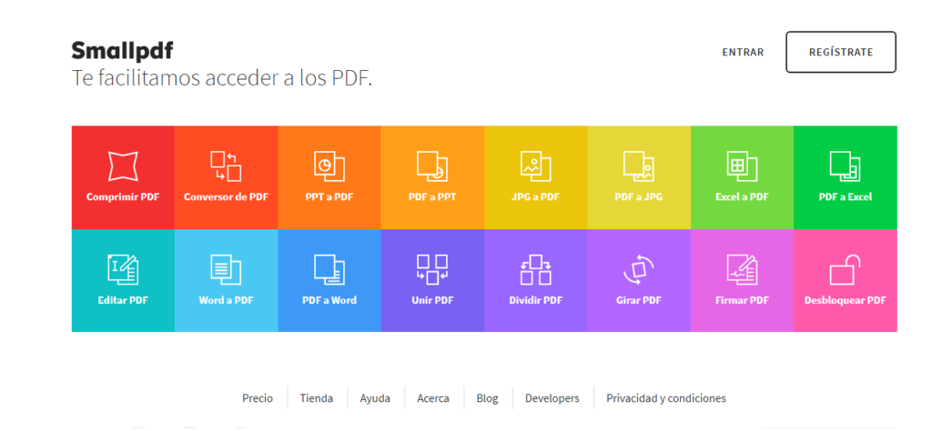 Con SmallPDF Convierta Comprima Y Una Sus PDF Desde El Navegador