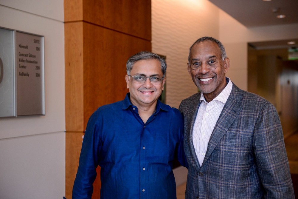 Global Director Ravi Narayan with Chairman John Thompson